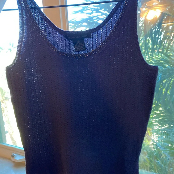 Rebecca Taylor Sweater Beaded Tank Top - Picture 4 of 8
